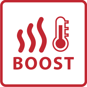 Boost function for ultra quick heating